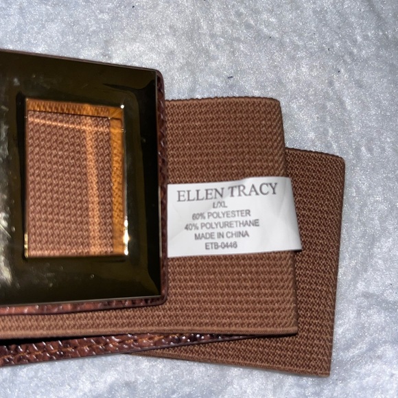 Ellen Tracy Snake Print Stretch Belt – L/XL - Picture 6 of 12